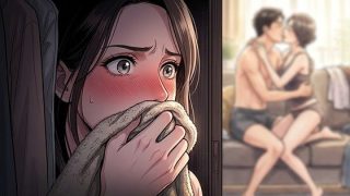 【エロ同人】夫が他の女を抱くところを、私はクローゼットから見ていた―私が望んだ寝取られ…のトップ画像
